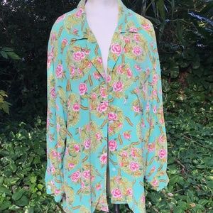 Vintage silk Dana Buchman  Shirt
